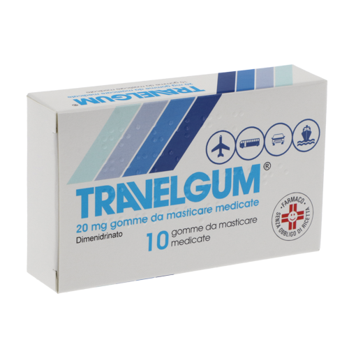 Travelgum 20 mg - 10 gomme